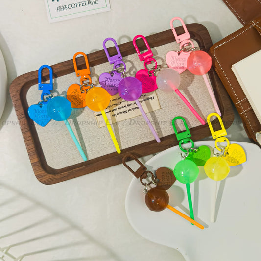 Sweet Lollipop Keychain Charm