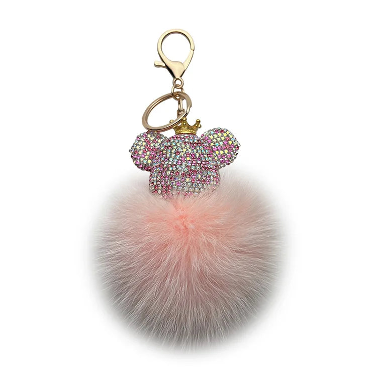Diamond Bear Keychain & Bag Charm