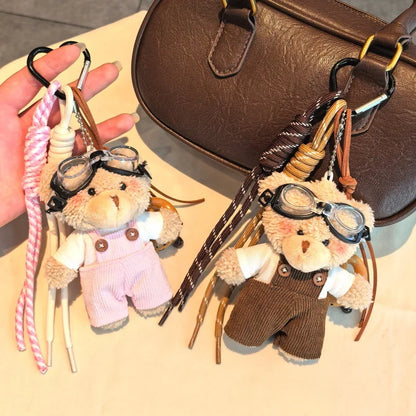 Plush Bear Bag Charm Keychain