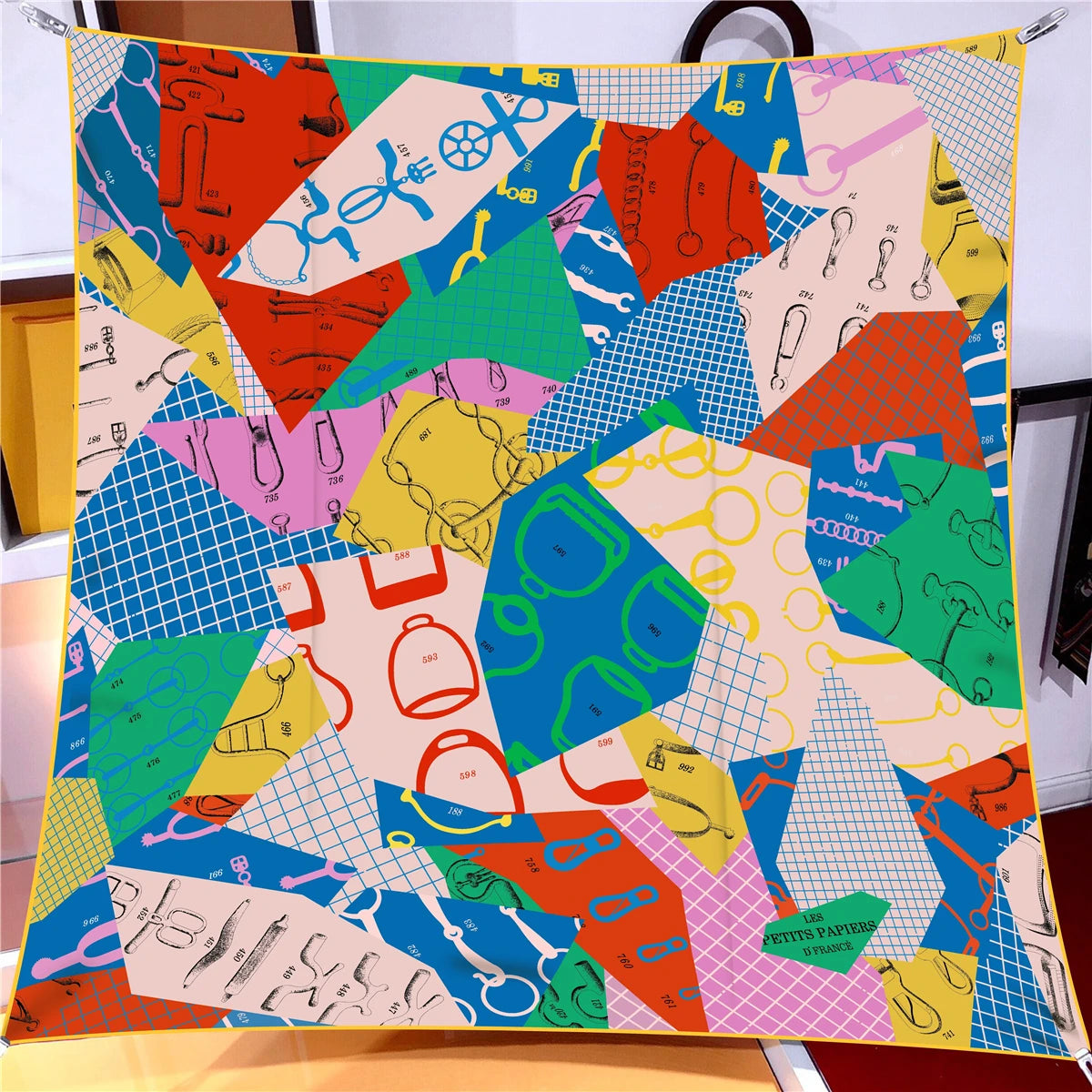 Classic Large Silk Square Scarf