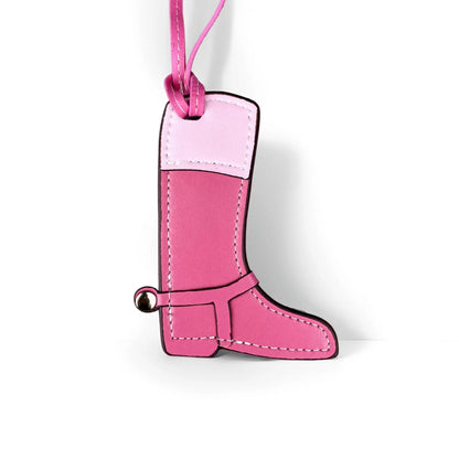 Leather Boot & Horseshoe Bag Charm