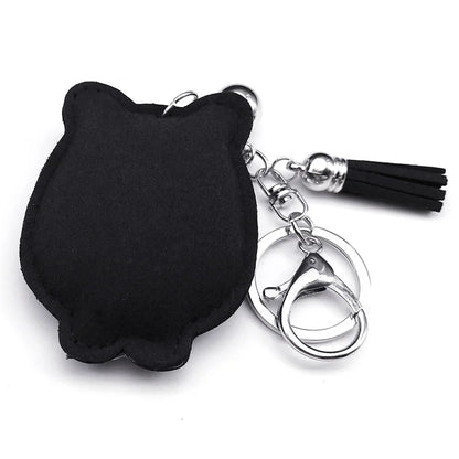 Gothic Owl Keychain — Rhinestone Animal Key Ring & Bag Charm