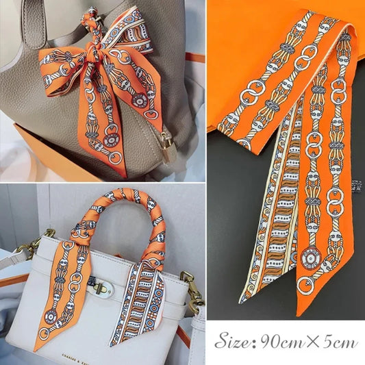 Skinny Silk Hair Scarf