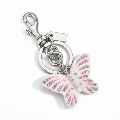 Designer-Inspired Animal Charm Keychain — Butterfly, Dolphin & Squirrel