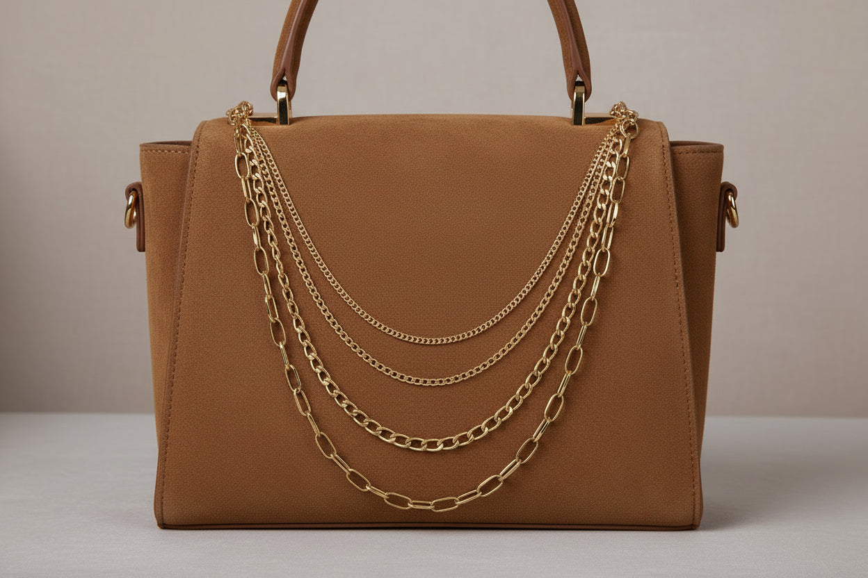 Multi-Layer Stacking Gold Purse Chain