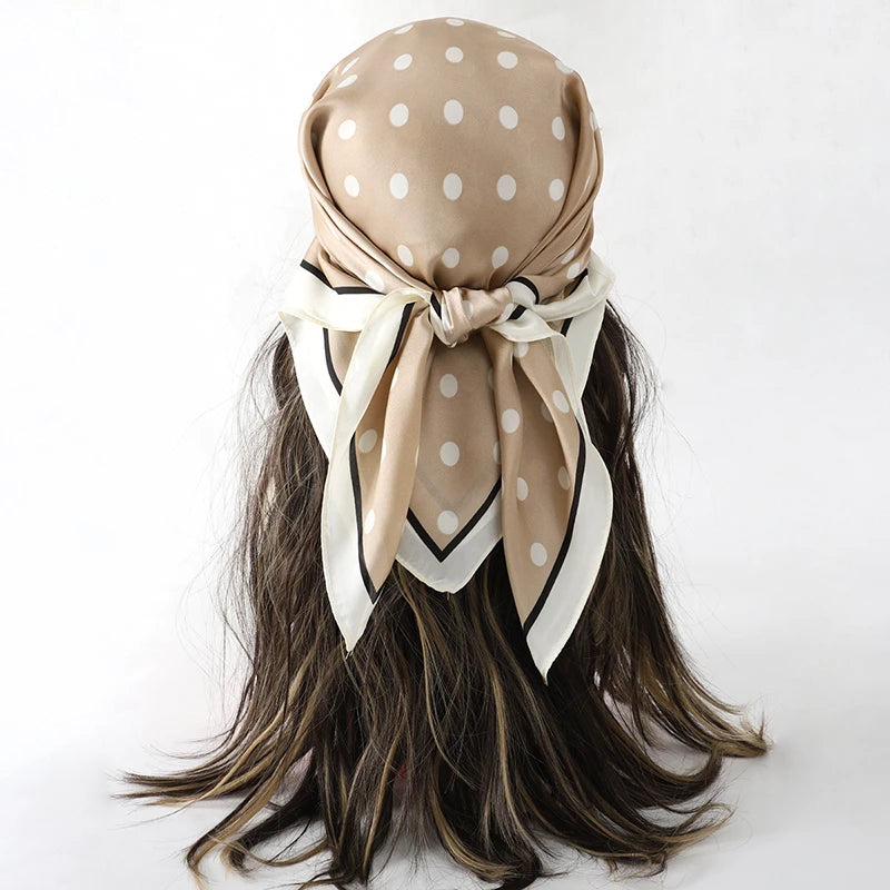 Floral Square Silk Scarf