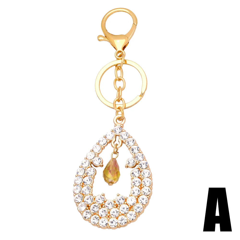 Rhinestone Fairy Angel Wings Keychains