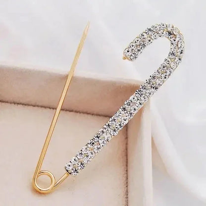 Pearl & Rhinestone Butterfly Brooch