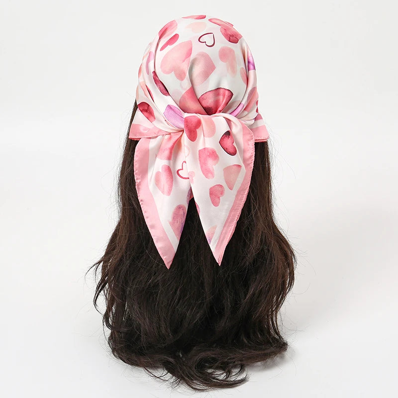 Floral Square Silk Scarf
