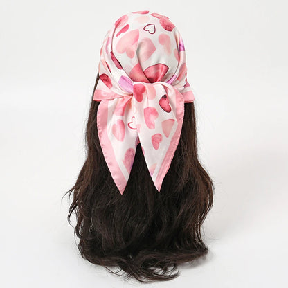 Floral Square Silk Scarf