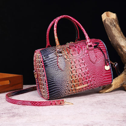 Crocodile Top-Handle Tote Bag