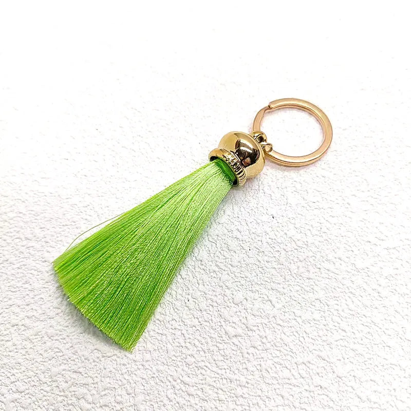 Silk Tassel Keychain — Colorful Bag & Car Charm