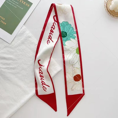 Silk Satin Scarf Bag Handle