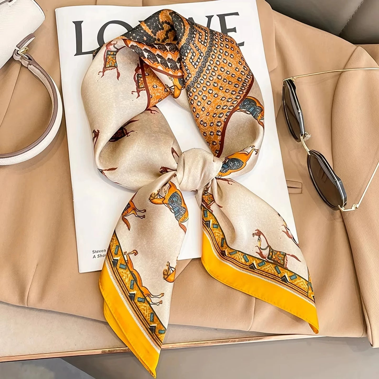 Luxury Print Square Scarf