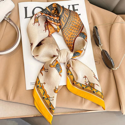 Luxury Print Square Scarf