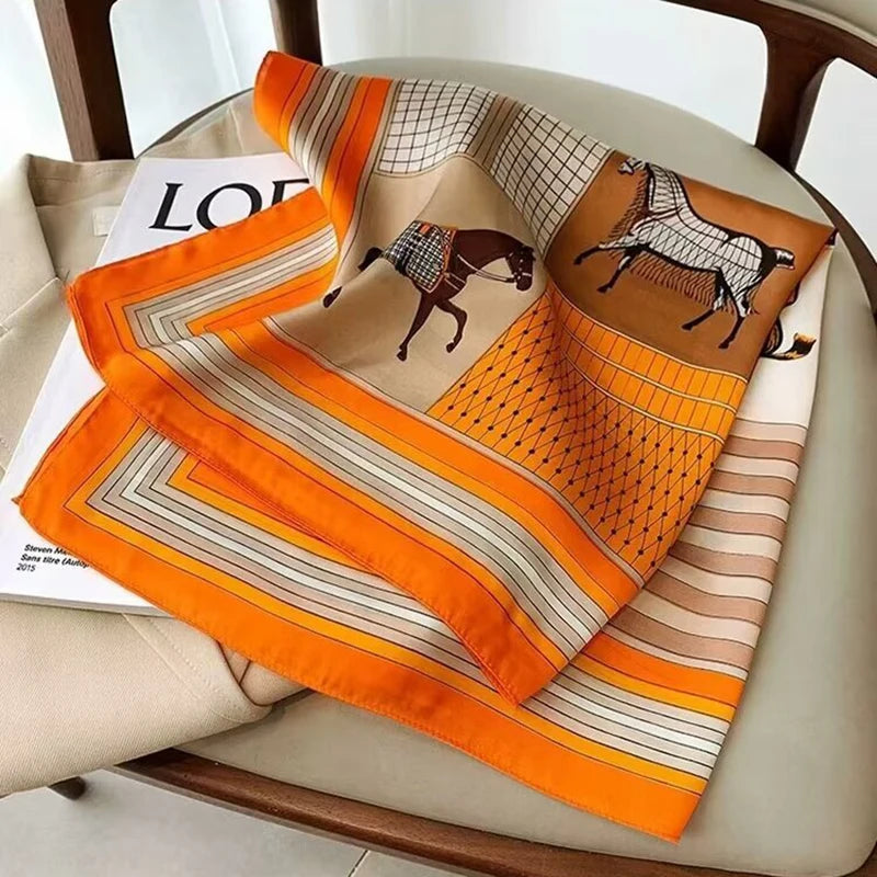 Luxury Print Square Scarf