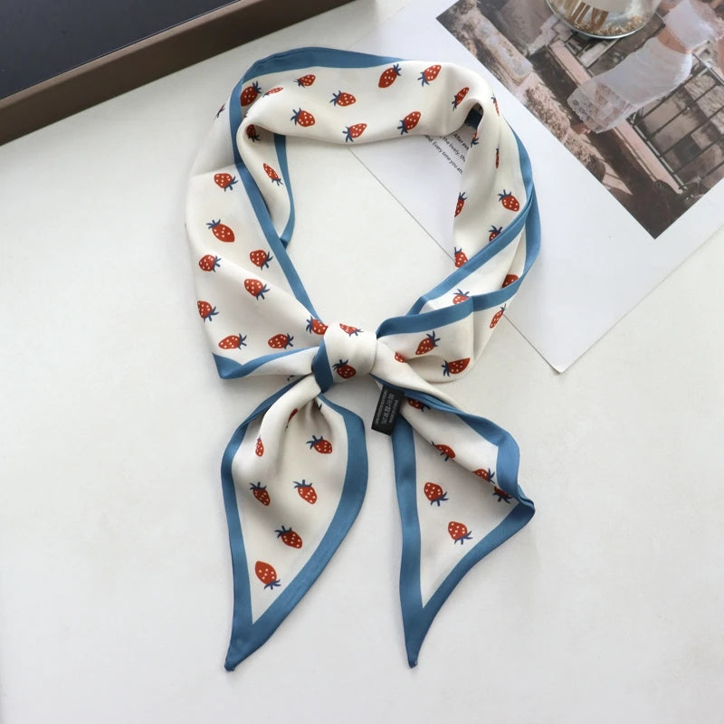 Sweet Strawberry Print Scarf