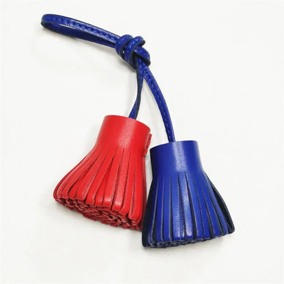 Candy Color Sheepskin Fringe Bag Charm