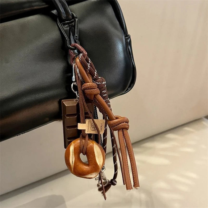 Bread Loaf Plush Keychain