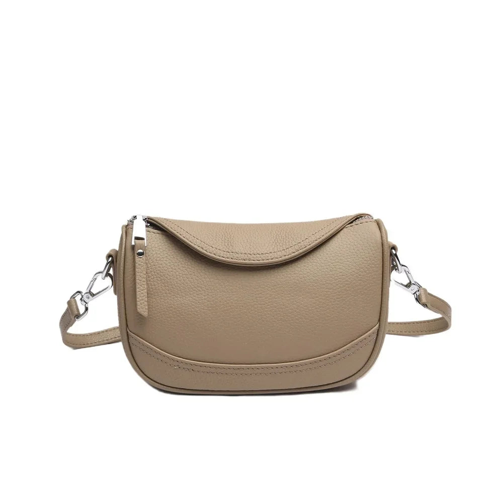 Genuine Leather Saddle Shoulder & Crossbody Bag