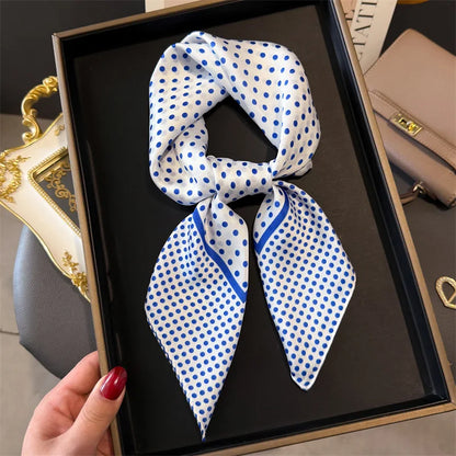 Polka Dot Silk Scarf