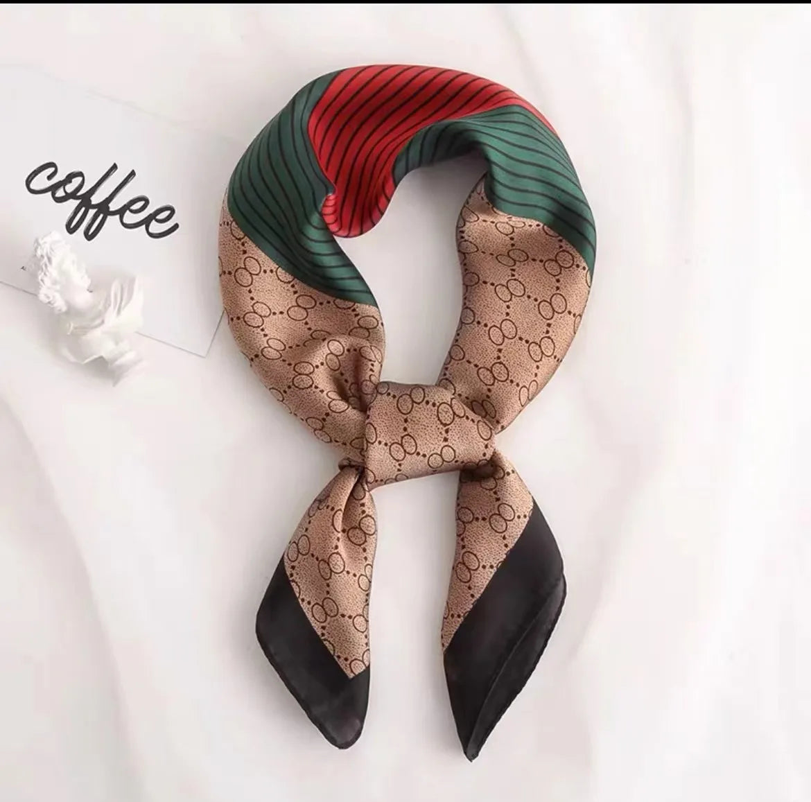 Floral Silk Square Scarf
