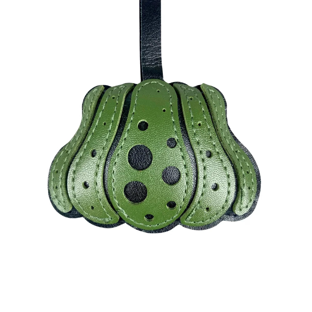 Leather Pumpkin & Chestnut Bag Charm
