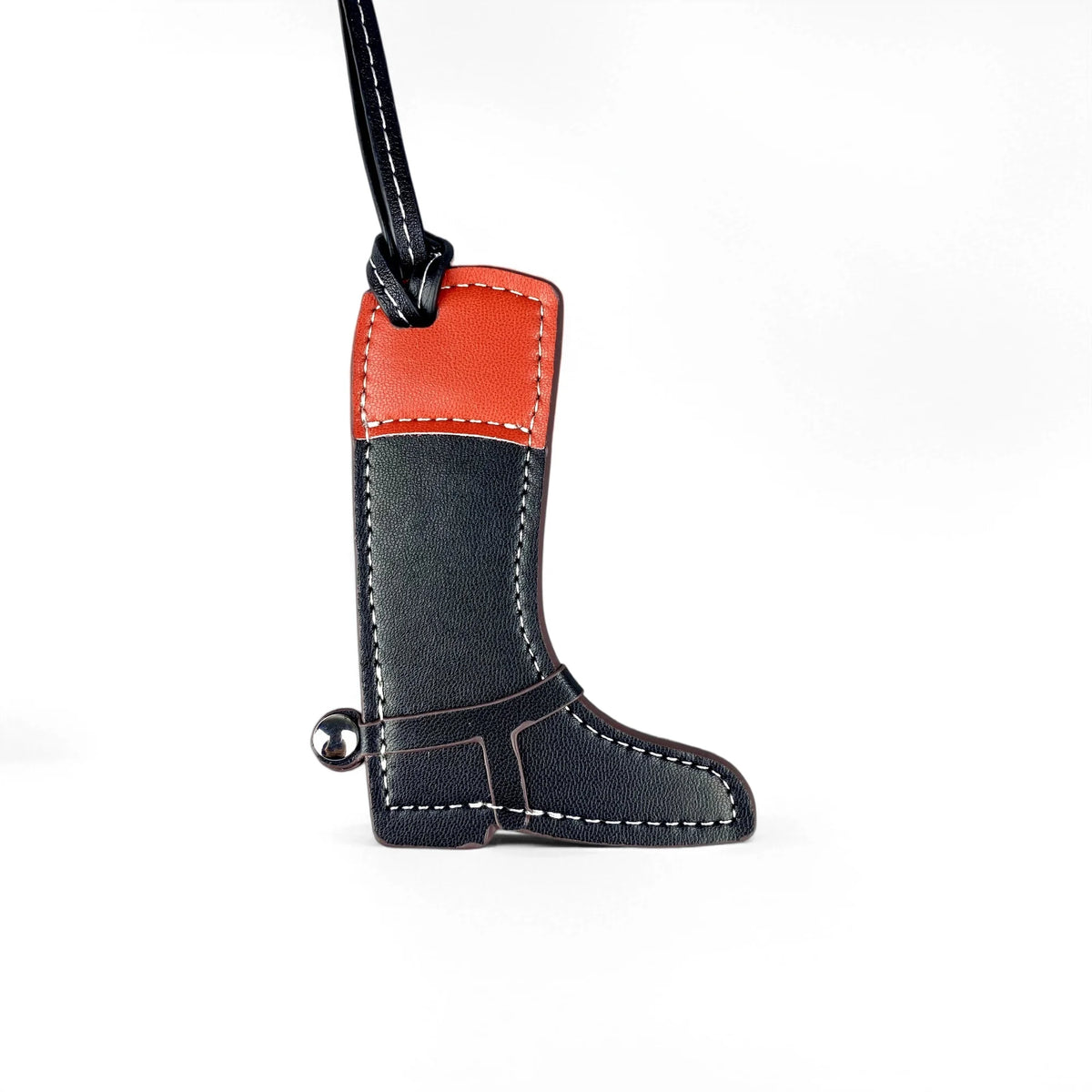 Leather Boot & Horseshoe Bag Charm