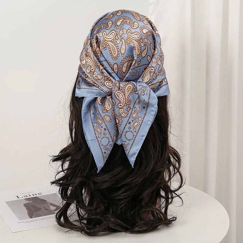 Floral Square Silk Scarf