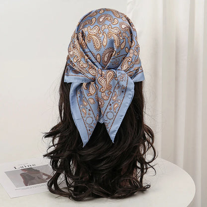 Floral Square Silk Scarf