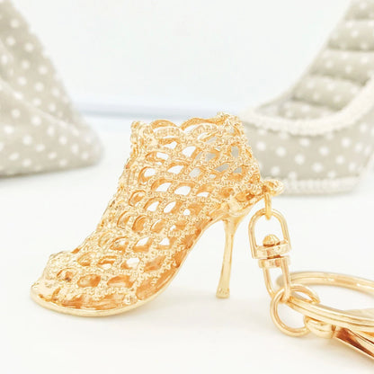 Rhinestone High Heel Keychain