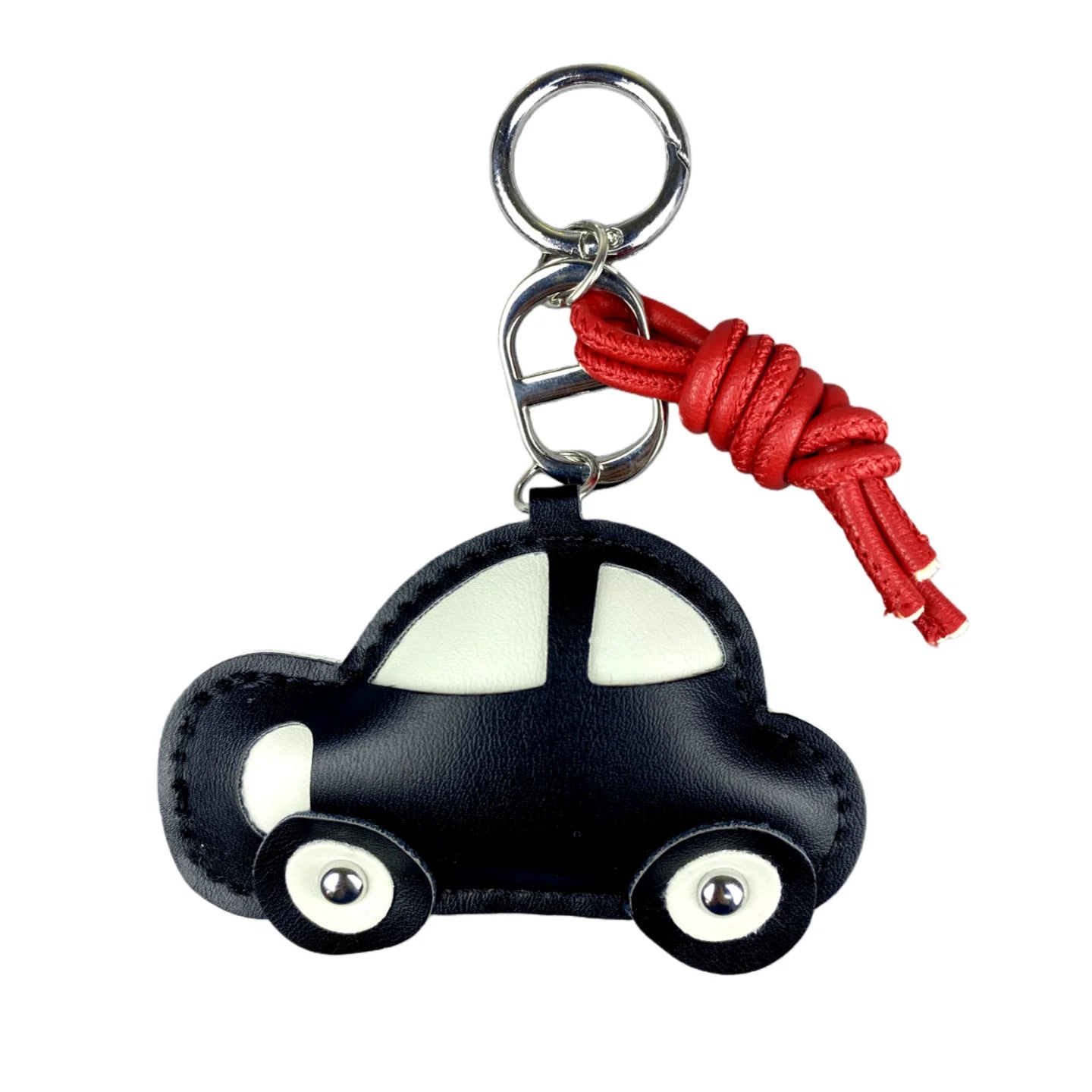 Leather Car Keychain Charm
