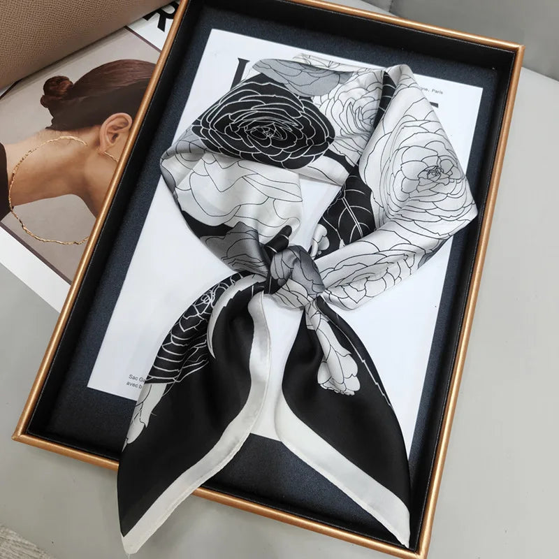 Luxury Print Square Scarf