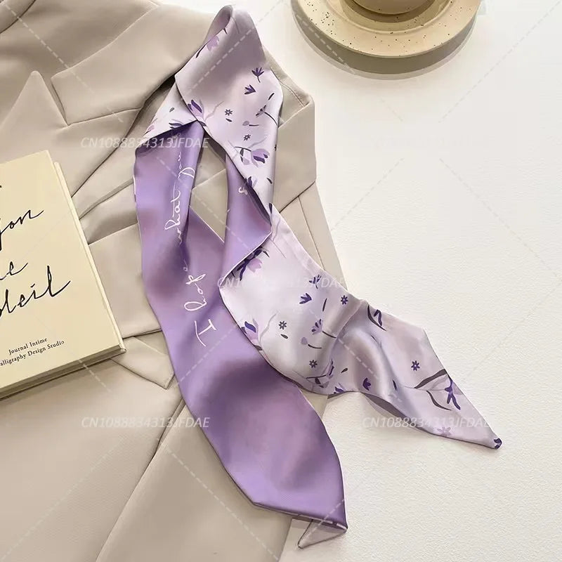 Silk Satin Scarf Bag Handle