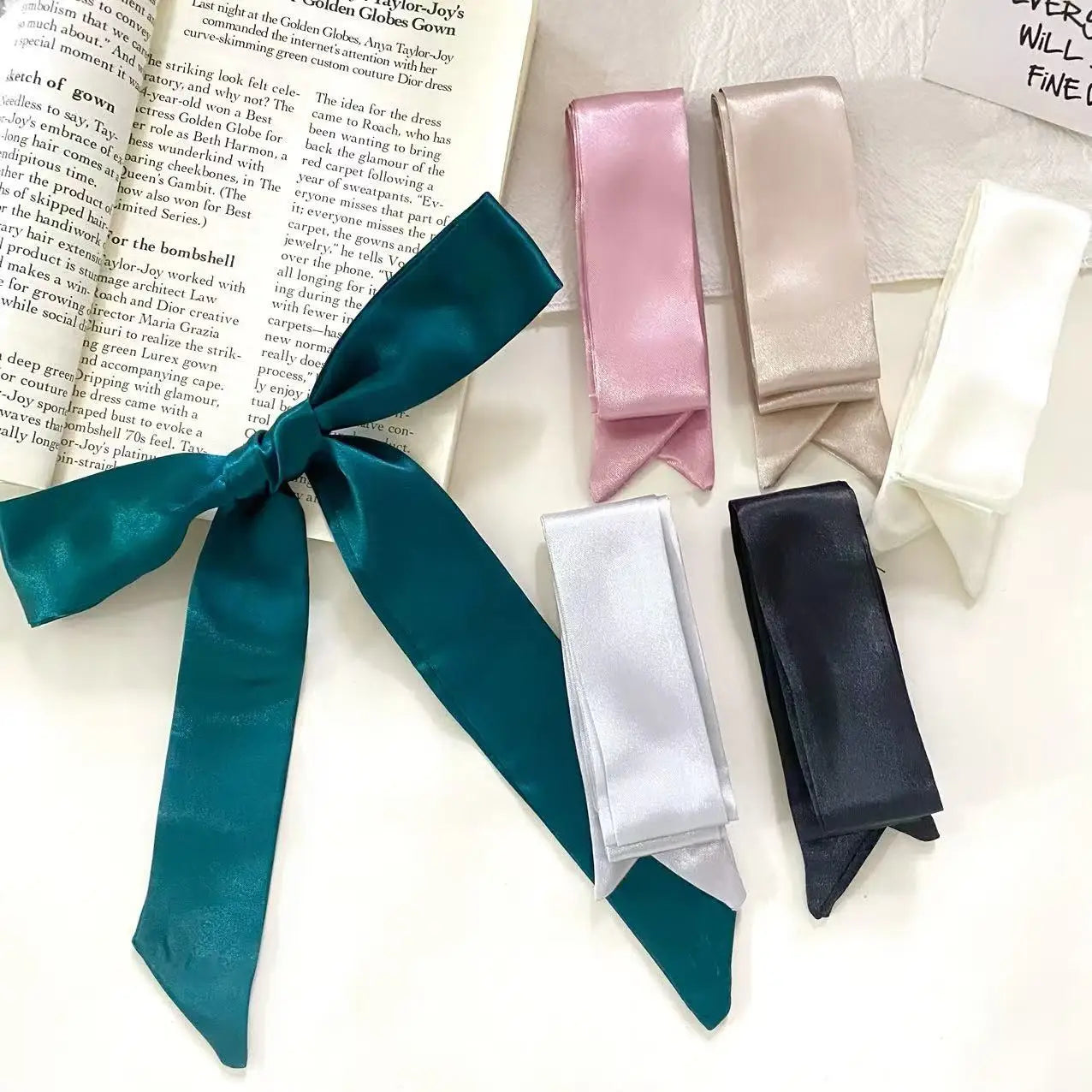 Silk Satin Fashion Bag Scarves