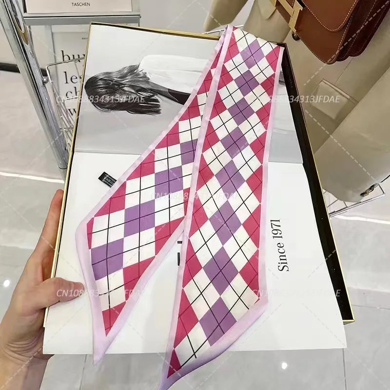 Silk Satin Scarf Bag Handle