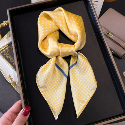 Polka Dot Silk Scarf