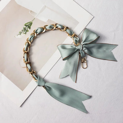 Butterfly Knot Silk Bag Chain
