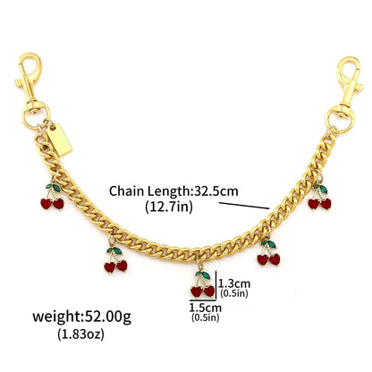 Strawberry Cherry Bag Chain Charm