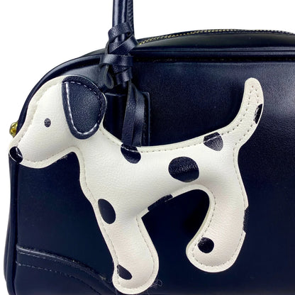 Spotted Dalmatian Leather Keychain