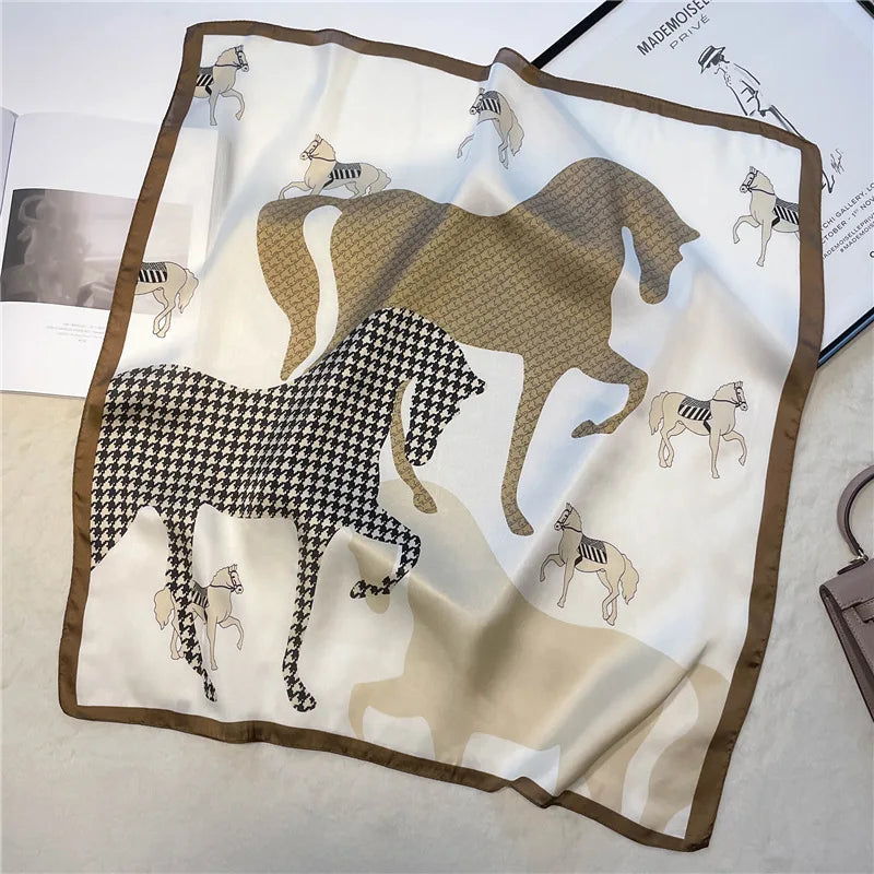 Luxury Print Square Scarf