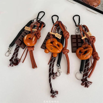 Bread Loaf Plush Keychain