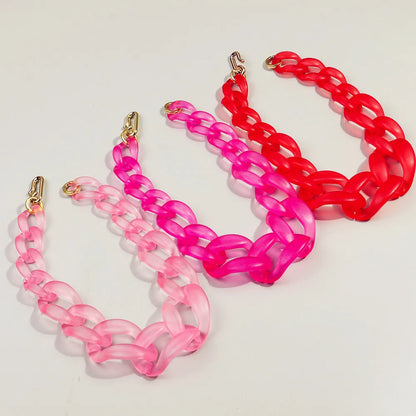 Matte Colorful Acrylic Big Chunky Chain