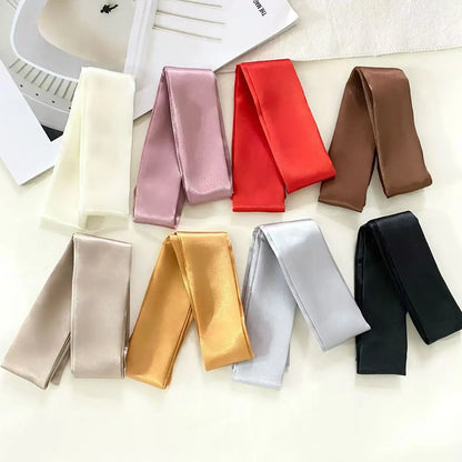Silk Satin Fashion Bag Scarves