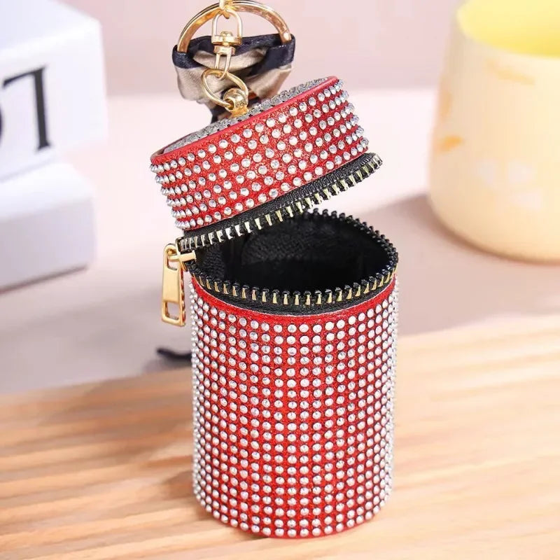 Rhinestone Lipstick Coin Purse