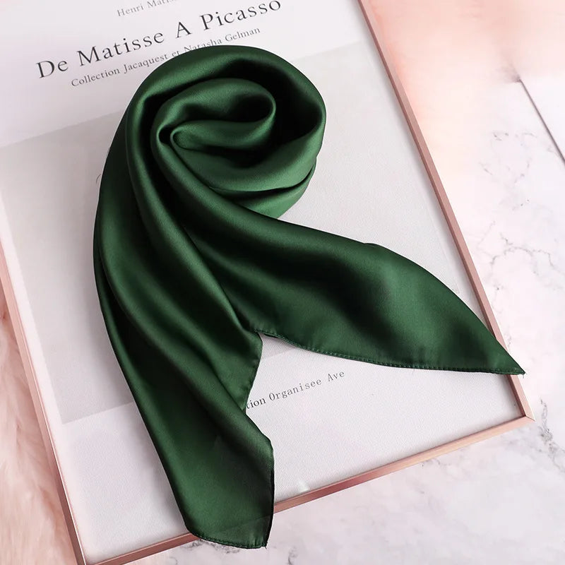 Satin Square Scarf – 17 Colors