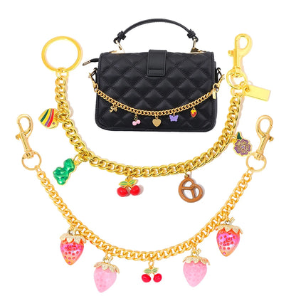 Strawberry Cherry Bag Chain Charm