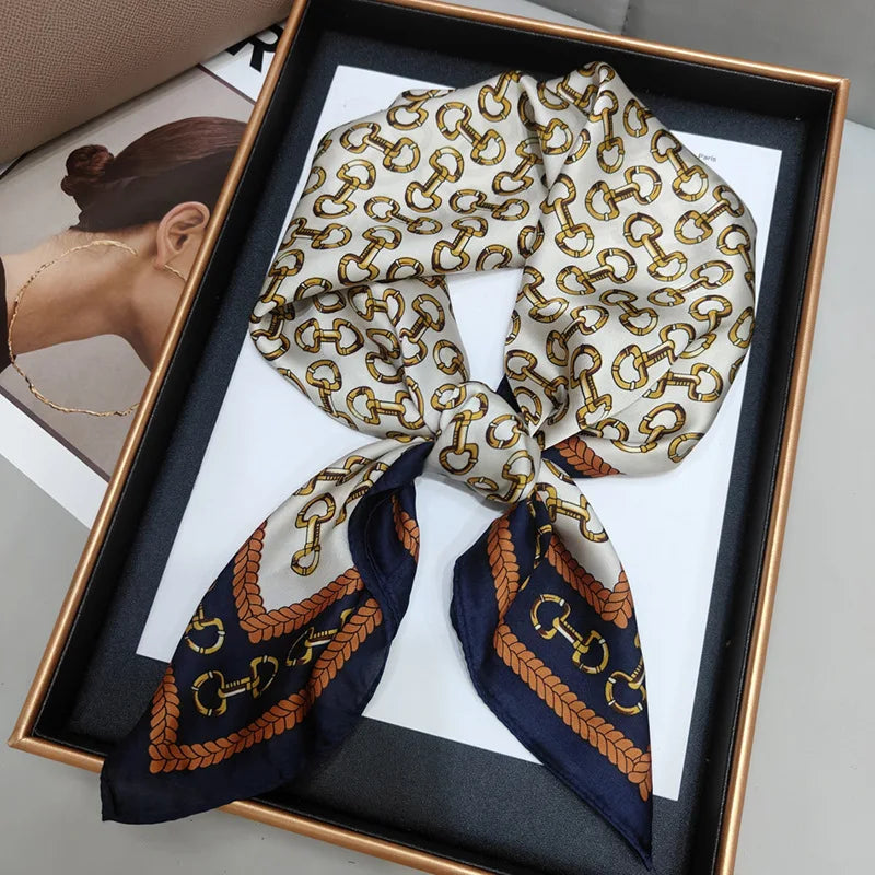 Luxury Print Square Scarf