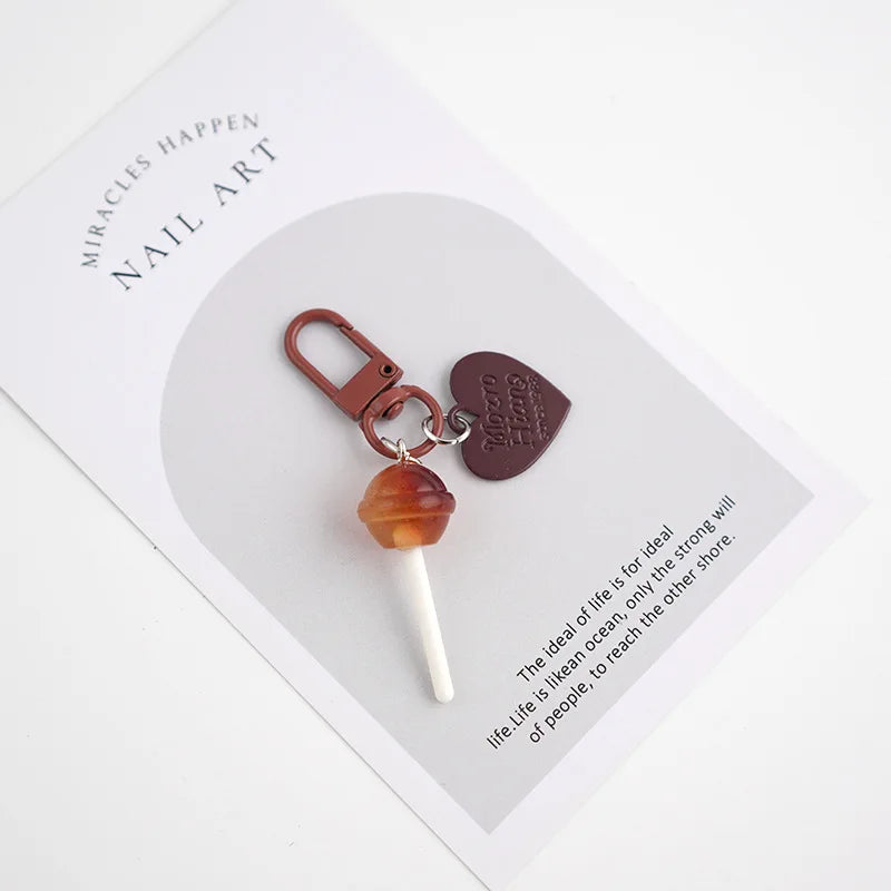 Sweet Lollipop Keychain Charm