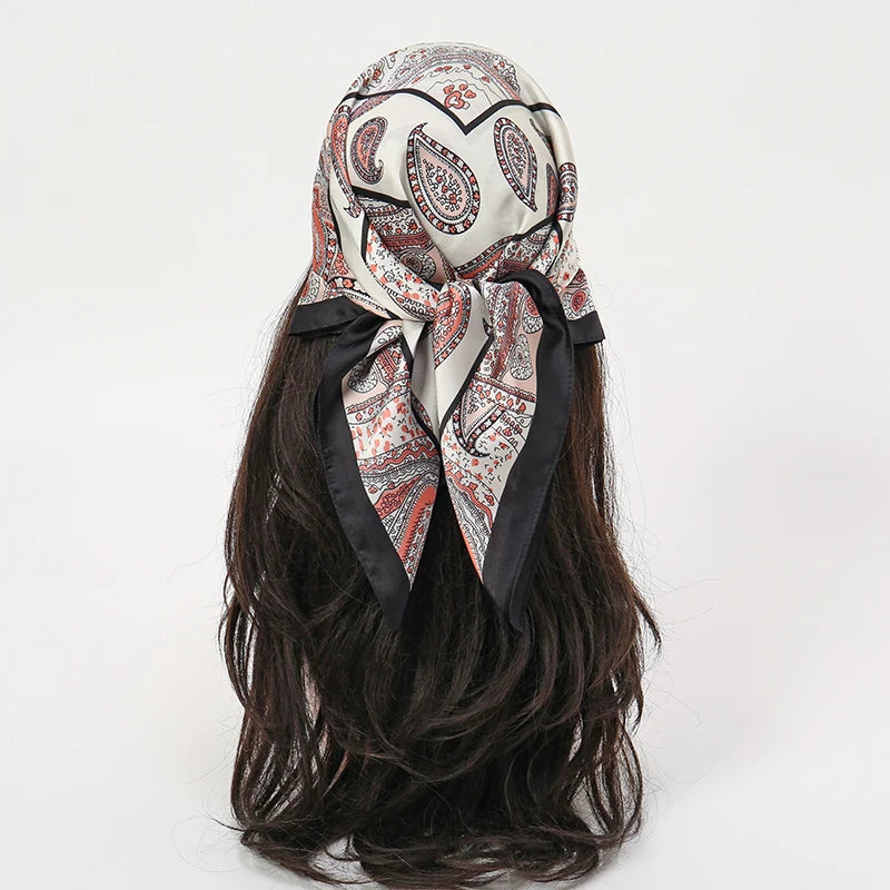 Floral Square Silk Scarf